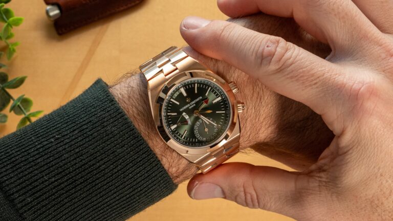 Vacheron Constantin's Green And Gold Overseas Dual Time Epitomizes The