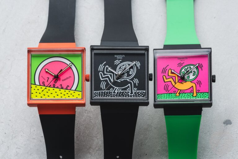 The Swatch × Keith Haring Break Free Watch