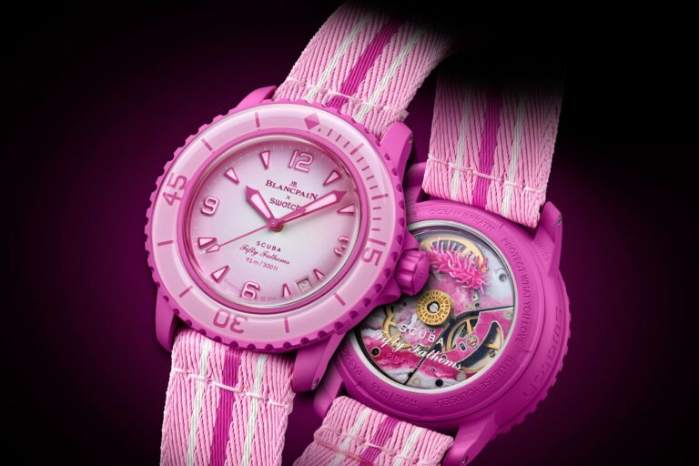 Blancpain X Swatch Scuba Fifty Fathoms Pink Ocean