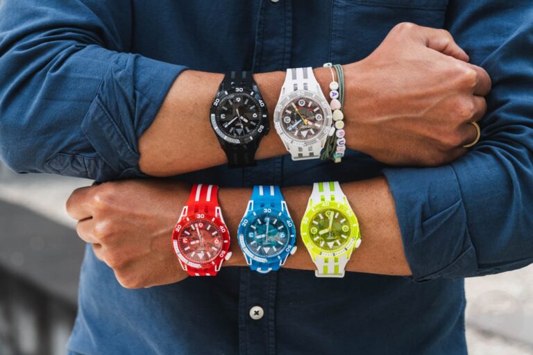 We Practice The Bright And Colorful Swatch Scuba Qua Collection