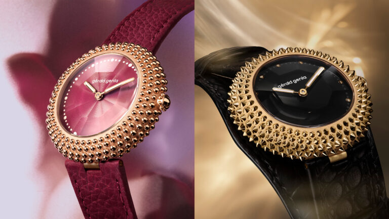Gérald Genta Gentissima Oursin 36 Burgundy & Black Onyx